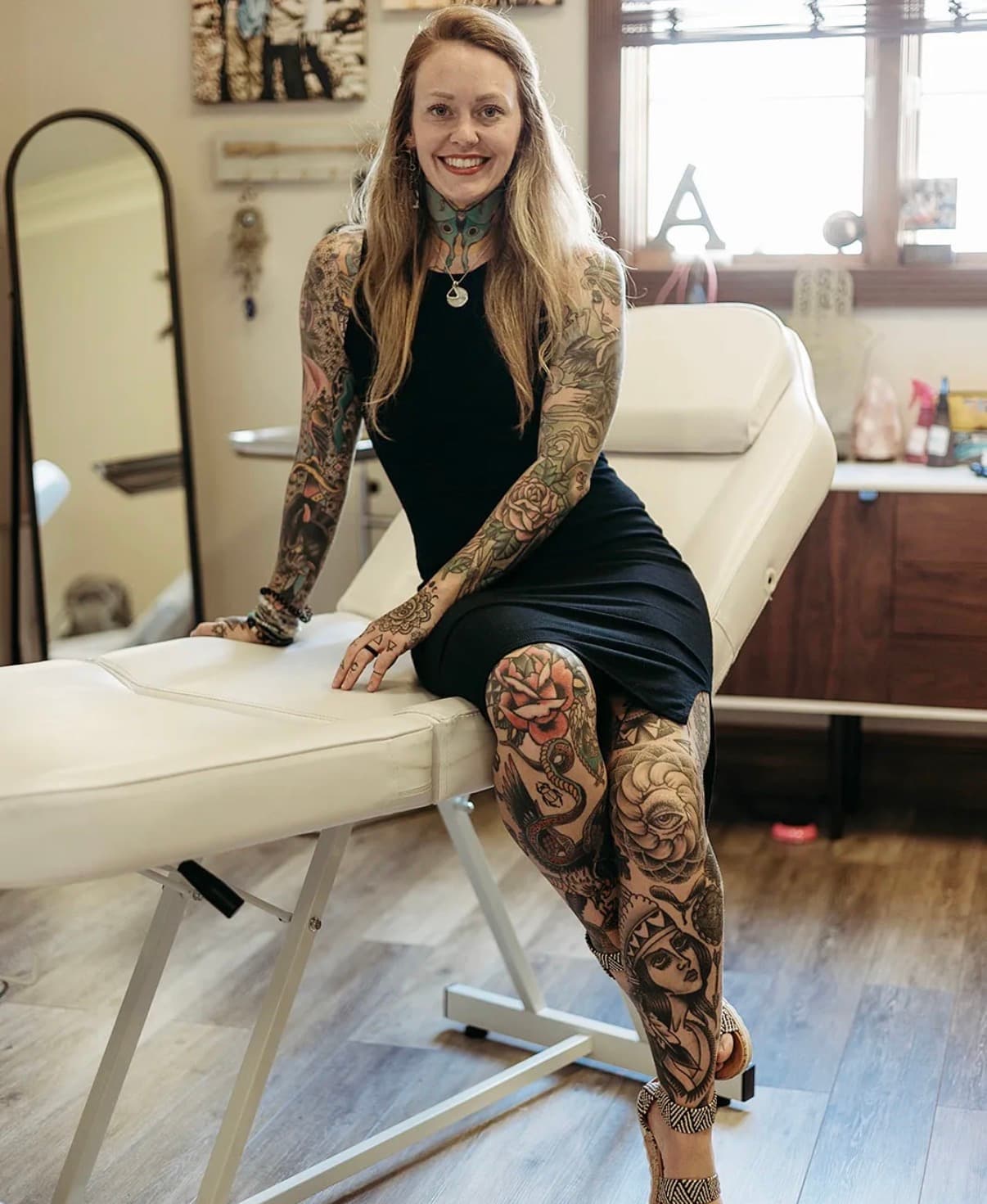 The permanent-makeup treatment studio at Luna Alchemy